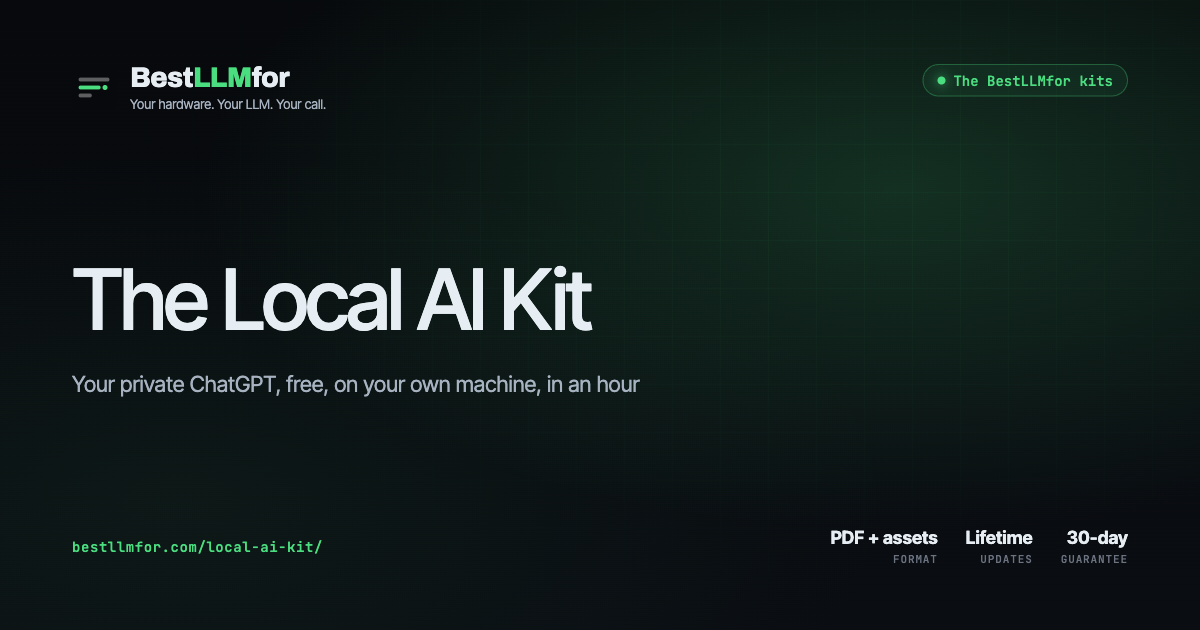 The Local AI Kit cover — Local AI