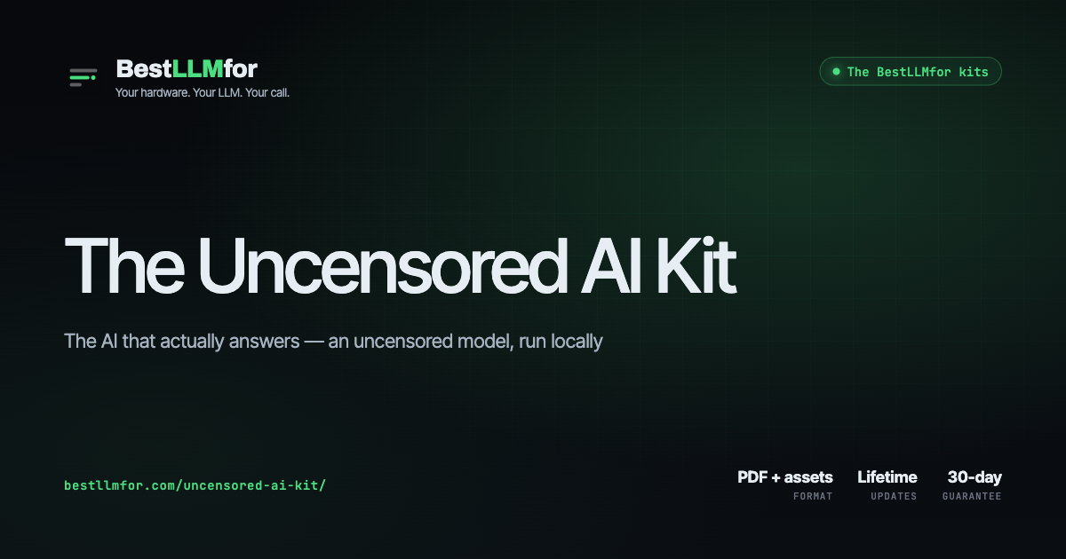 The Uncensored AI Kit cover — Uncensored AI